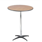 30" x 42" Round Pedestal Table