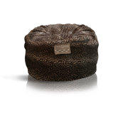 Mod Pod Deluxe Leopard Suede Bean Bag Chair