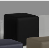 W&uuml;rfel Hocker "Cube" in Schwarz