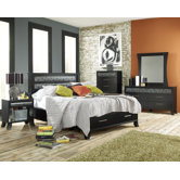 Black Earth Panel Headboard