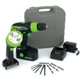 19.2V Cordless Drill / Worklight Set in Black