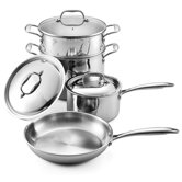 Multi-Ply Clad Stainless Steel 7-Piece Cookware Set