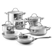 Stainless Steel 12-Piece Cookware Set
