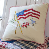 God Bless America Porch Pillow