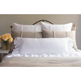 Tucked Linen Bolster