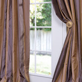 Verona Faux Silk Taffeta Stripe Curtain