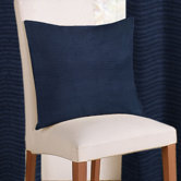 Rib Plain Cushion Cover in Navy