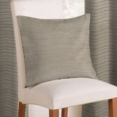Rib Plain Cushion Cover in Pewter