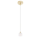 1 Light Krystall Square Pendant