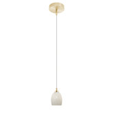1 Light Round Canopy Salzburg Pendant