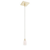1 Light Square Canopy Kreide Swirl Pendant