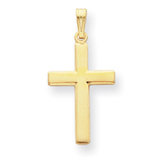 Gold-plated Medium Cross Necklace - 18 Inch