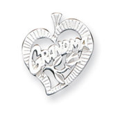 Sterling Silver Grandma Charm