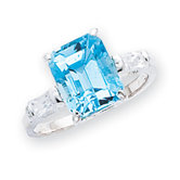Sterling Silver Blue Topaz Ring