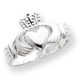 Sterling Silver Solid Claddagh Ring