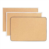 Traditional Natural Corkboard (Aluminum/Wood)