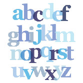 Imagination - Letter Layers Stretched Wall Art