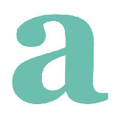 Letter - Lower Case 'a' Stretched Wall Art