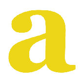 Letter - Lower Case 'a' Stretched Wall Art