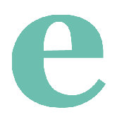 Letter - Lower Case 'e' Stretched Wall Art