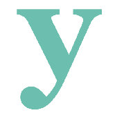 Letter - Lower Case 'y' Stretched Wall Art