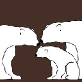Animal - Polar Bears Stretched Wall Art