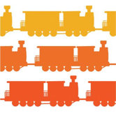Things That Go - Trains Stretched Wall Art