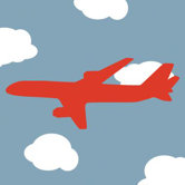 Things That Go - Flying Stretched Wall Art