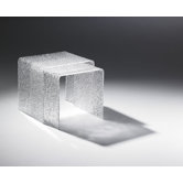 2-tlg. Tisch Set aus Acryl in Diamant-Optik