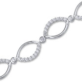 Guaranteed to Bring You Compliments Round Cut Gemstone Bracelet in Sterling Silver