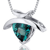 Trillion Cut Gemstone Pendant