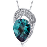 Elegant Tear Drop Gemstone Pendant