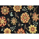 Grant Black/Floral Rug