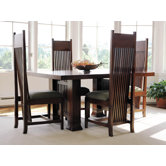 Frank Llloyd Wright Dana-Thomas 60 - 84" W x 42" D Extension 5 Piece Dining Set