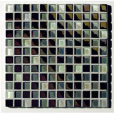 Metallica  1" x 1" Glass Mosaic in Mix Metallica Grigio