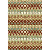 Woodstock Red Blue Tribal Rug