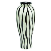 Modern Zebra Print Floral Vase