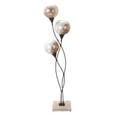 Capiz Triple Globe Floor Lamp
