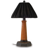 Manhattan 35" Table Lamp in Cherry Wood