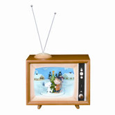 Peanut Holiday Display TV