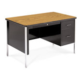 Single Pedestal Teacher's Computer Desk