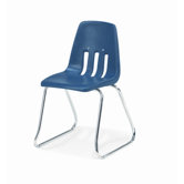 9000 Series 14" Plastic Classroom Sled-Based Chair