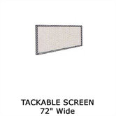 Plateau Office Series 72" Tackable Screen
