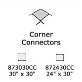 8700 Series Corner Connector (24" x 30")
