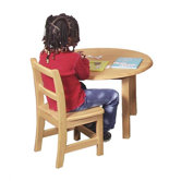 12" Hardwood Classroom Chair