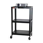 Adjustable Height Audio Visual Cart