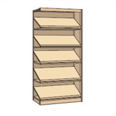 Single-Faced Library Periodical Shelving Addition (82" x 37")
