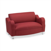 Plush Reception Love Seat
