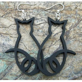 Cat Outline Earrings