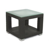 Signature End Table with Tempered Glass Top